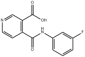 3-Pyridinecarboxylicacid,4-[[(3-fluorophenyl)amino]carbonyl]-(9CI) 结构式
