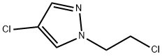 1H-Pyrazole,4-chloro-1-(2-chloroethyl)-(9CI) 结构式