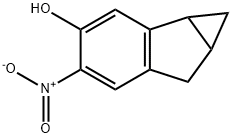 Cycloprop[a]inden-5-ol, 1,1a,2,6b-tetrahydro-4-nitro- (9CI) 结构式