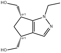 4,6-Cyclopentapyrazoledimethanol,1-ethyl-1,4,5,6-tetrahydro-,(4R,6S)-rel-(9CI) 结构式