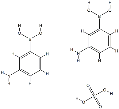 3-氨基苯硼酸半硫酸盐 结构式