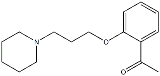 1-{2-[3-(1-piperidinyl)propoxy]phenyl}ethanone 结构式