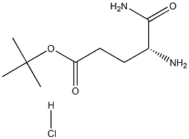 D-异谷氨酰胺叔丁酯盐酸盐 结构式