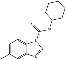 1H-Benzotriazole-1-carboxamide,N-cyclohexyl-5-methyl-(9CI) 结构式