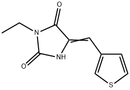 2,4-Imidazolidinedione,3-ethyl-5-(3-thienylmethylene)-(9CI) 结构式