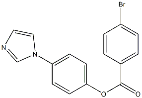 4-(1H-imidazol-1-yl)phenyl 4-bromobenzoate 结构式