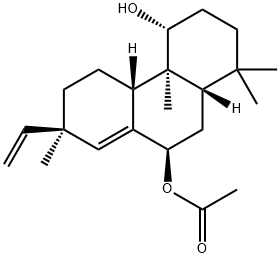 (4R)-7α-Ethenyl-1,2,3,4,4a,4bα,5,6,7,9,10,10aα-dodecahydro-1,1,4aβ,7-tetramethyl-4β,9α-phenanthrenediol 9-acetate 结构式