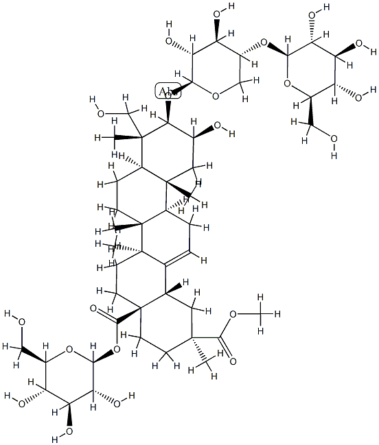 商陆皂苷辛 结构式