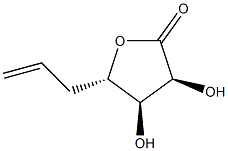 L-ribo-Hept-6-enonic acid, 5,6,7-trideoxy-, gamma-lactone (9CI) 结构式