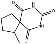 7,9-Diazaspiro[4.5]decane-6,8,10-trione,1-methyl-(5CI) 结构式