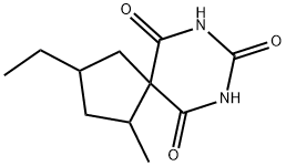 7,9-Diazaspiro[4.5]decane-6,8,10-trione,3-ethyl-1-methyl-(5CI) 结构式