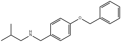{[4-(benzyloxy)phenyl]methyl}(2-methylpropyl)amine 结构式