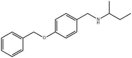 {[4-(benzyloxy)phenyl]methyl}(butan-2-yl)amine 结构式