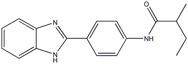 N-[4-(1H-benzimidazol-2-yl)phenyl]-2-methylbutanamide 结构式