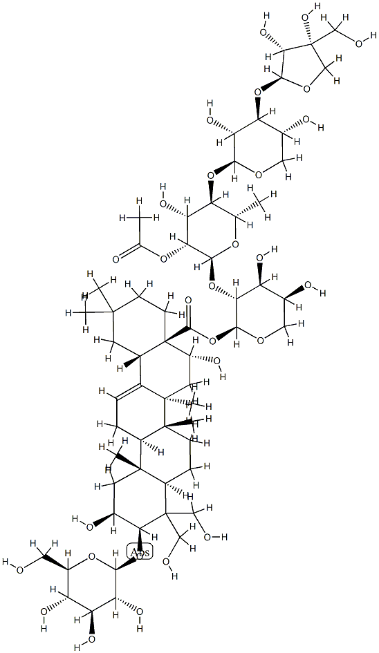 桔梗皂苷A 结构式