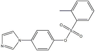 4-(1H-imidazol-1-yl)phenyl 2-methylbenzenesulfonate 结构式