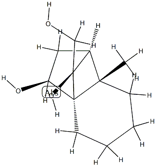 1,3a-Methano-3aH-indene-3,8-diol, octahydro-8-(hydroxymethyl)-7a-methyl-, (1R,3R,3aR,7aR,8R)-rel- (9CI) 结构式