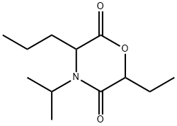 2,5-Morpholinedione,6-ethyl-4-isopropyl-3-propyl-(5CI) 结构式