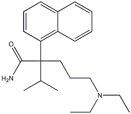 α-[3-(Diethylamino)propyl]-α-(1-methylethyl)-1-naphthaleneacetamide 结构式