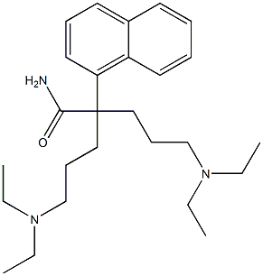 α,α-Bis[3-(diethylamino)propyl]-1-naphthaleneacetamide 结构式