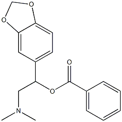 2-(Dimethylamino)-1-(3,4-methylenedioxyphenyl)ethyl=benzoate 结构式