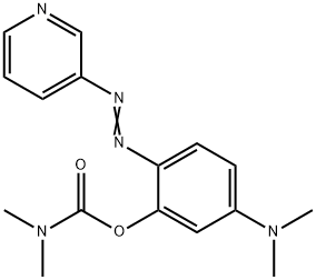 5-(Dimethylamino)-2-(3-pyridylazo)phenyl=N,N-dimethylcarbamate 结构式