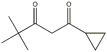 1-环丙基-4,4-二甲基戊烷-1,3-二酮 结构式