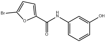 5-bromo-N-(3-hydroxyphenyl)furan-2-carboxamide 结构式
