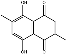 Naphthazarin, 2,3-dihydro-2,6-dimethyl- (5CI) 结构式