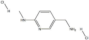 3-Pyridinemethanamine, 6-(methylamino)-, hydrochloride (1:2) 结构式