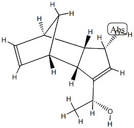 4,7-Methano-1H-indene-3-methanol,3a,4,7,7a-tetrahydro-1-hydroxy--alpha--methyl-,(-alpha-R,1S,3aR,4S,7R,7aS)-rel-(9CI) 结构式