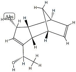 4,7-Methano-1H-indene-3-methanol,3a,4,7,7a-tetrahydro-1-hydroxy--alpha--methyl-,(-alpha-S,1R,3aS,4R,7S,7aR)-(9CI) 结构式