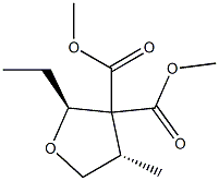 3,3(2H)-Furandicarboxylicacid,2-ethyldihydro-4-methyl-,dimethylester,(2R,4R)-rel-(9CI) 结构式