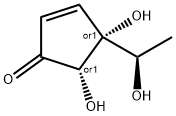 2-Cyclopenten-1-one, 4,5-dihydroxy-4-[(1R)-1-hydroxyethyl]-, (4R,5S)-rel- (9CI) 结构式