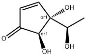 2-Cyclopenten-1-one, 4,5-dihydroxy-4-[(1R)-1-hydroxyethyl]-, (4R,5R)-rel- (9CI) 结构式