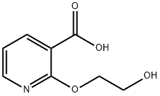 2-(2-羟基乙氧基)吡啶-3-羧酸 结构式