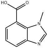 1-甲基-1H-苯并咪唑-7-羧酸 结构式