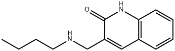 3-[(butylamino)methyl]quinolin-2-ol 结构式