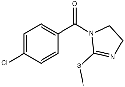 (4-chlorophenyl)[2-(methylthio)-4,5-dihydro-1H-imidazol-1-yl]methanone 结构式