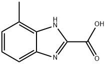 4-甲基-1H-苯并咪唑-2-甲酸 结构式
