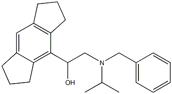 1,2,3,5,6,7-Hexahydro-α-[[(1-methylethyl)benzylamino]methyl]-s-indacene-4-methanol 结构式