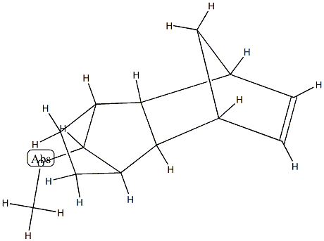 1,4:5,8-Dimethanonaphthalene, 1,2,3,4,4a,5,8,8a-octahydro-10-methoxy-,  stereoisomer 结构式
