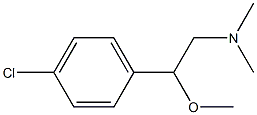 4-Chloro-N,N-dimethyl-β-methoxybenzeneethanamine 结构式