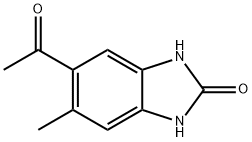 2H-Benzimidazol-2-one,5-acetyl-1,3-dihydro-6-methyl-(9CI) 结构式