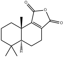 (5aS)-6,6,9aβ-Trimethyl-4,5,5aα,6,7,8,9,9a-octahydronaphtho[1,2-c]furan-1,3-dione 结构式