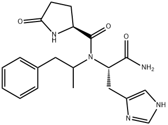 amphetamine, pGlu-His- 结构式