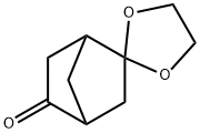 螺[双环[2.2.1]庚烷-2,2'-[1,3]二噁茂]-5-酮 结构式