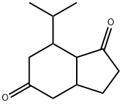 1H-Indene-1,5(4H)-dione,hexahydro-7-(1-methylethyl)-(9CI) 结构式