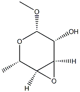beta-L-Altropyranoside, methyl 3,4-anhydro-6-deoxy- (9CI) 结构式