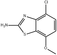 4-氯-7-甲氧基苯并[D]噻唑-2-胺 结构式